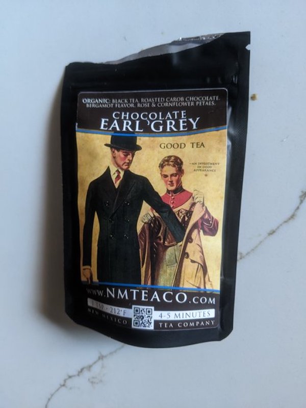 bag of Chocolate Earl Grey Tea from New Mexico Tea Company