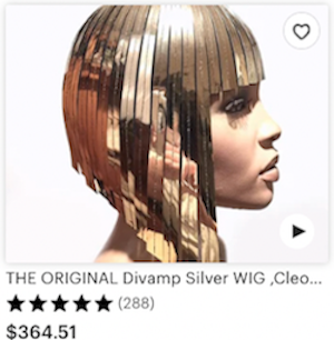 Original Divamp Metallic Silver Wig