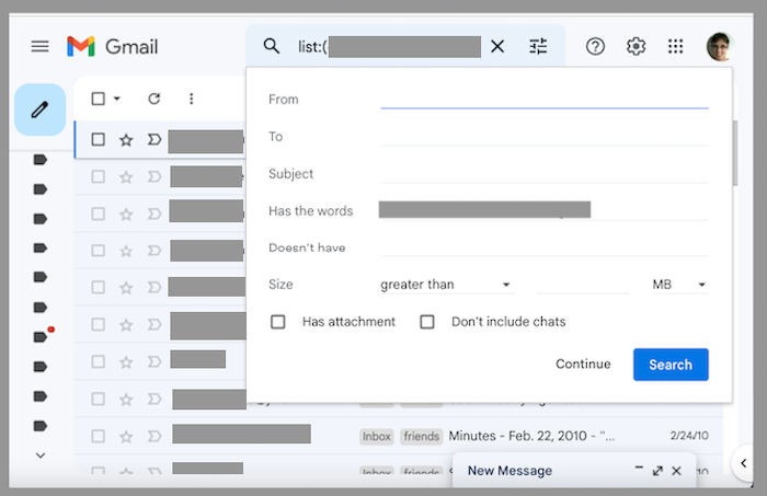 customize what sorts of emails you want to delete automatically