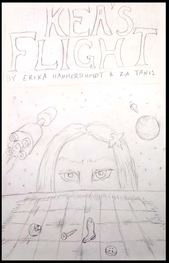 working cover for the new edition of Kea's Flight 